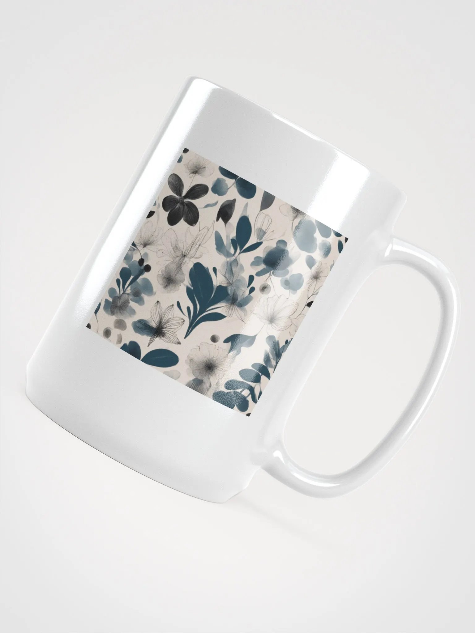 White Flower Mug product image (4)