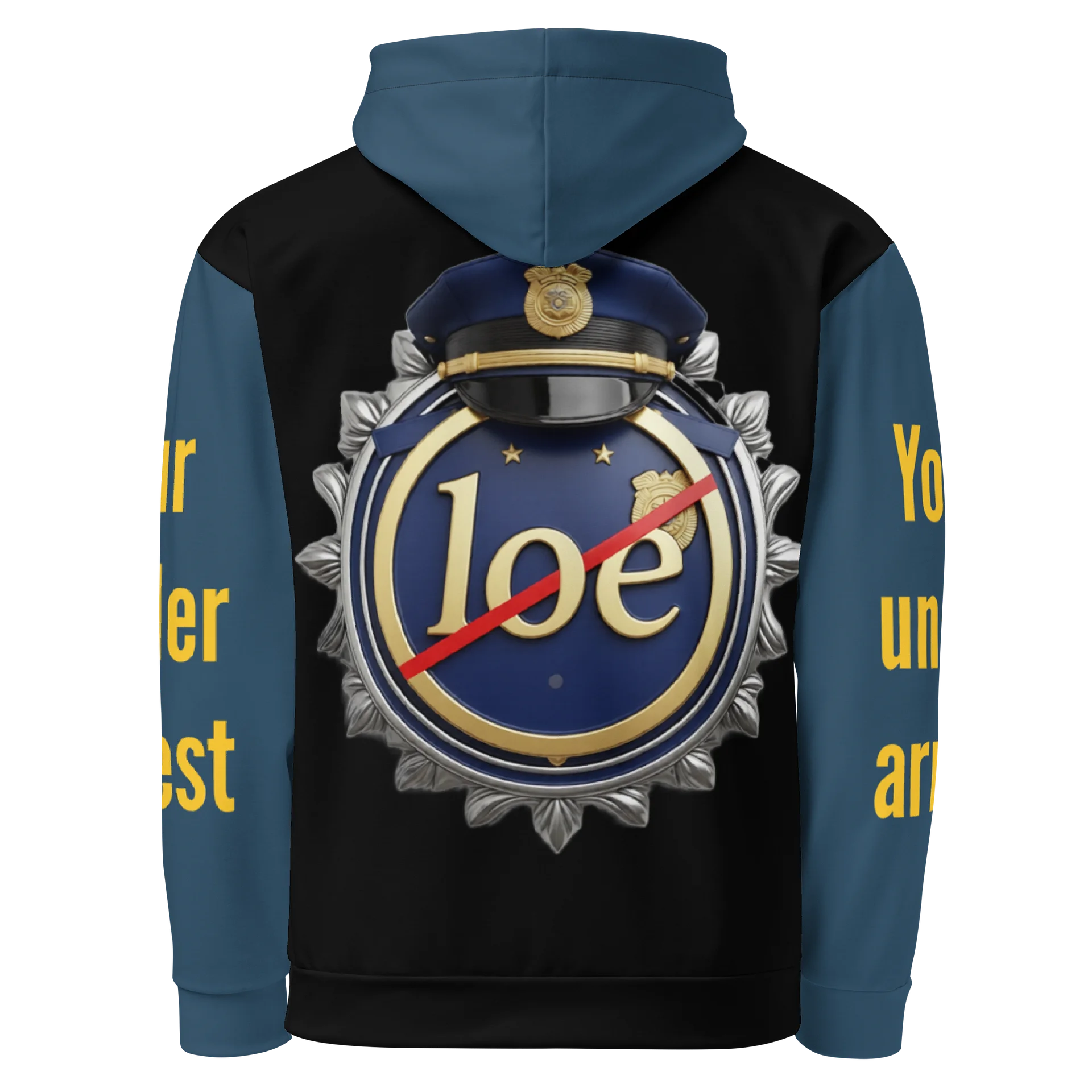 Badge of Honor for the hater All-Over Print Hoodie product image (2)
