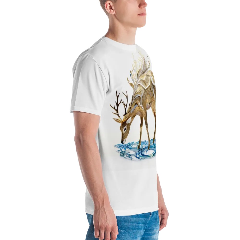 White & Gold T shirt product image (3)