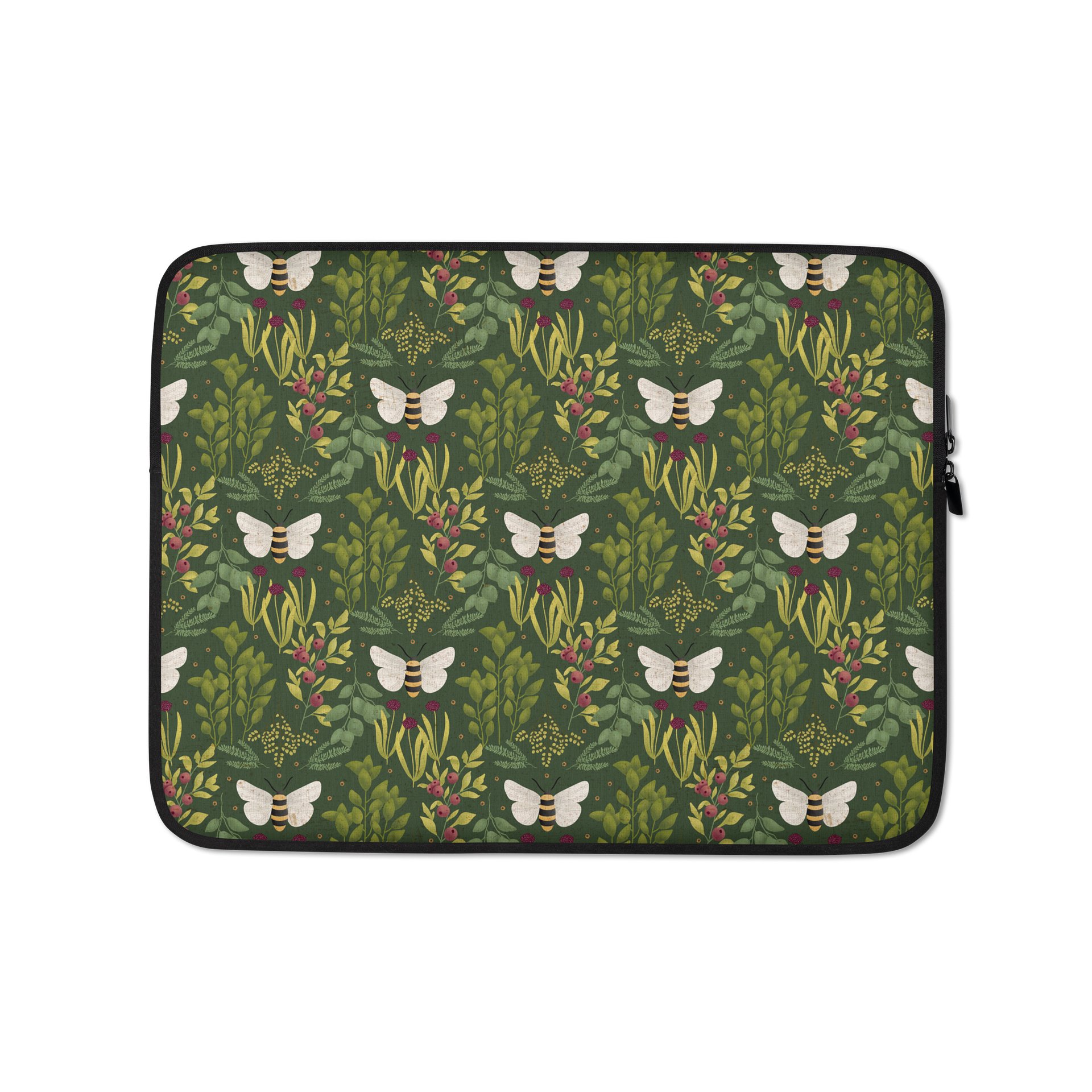Bees and Foliage Laptop Sleeve product image (1)