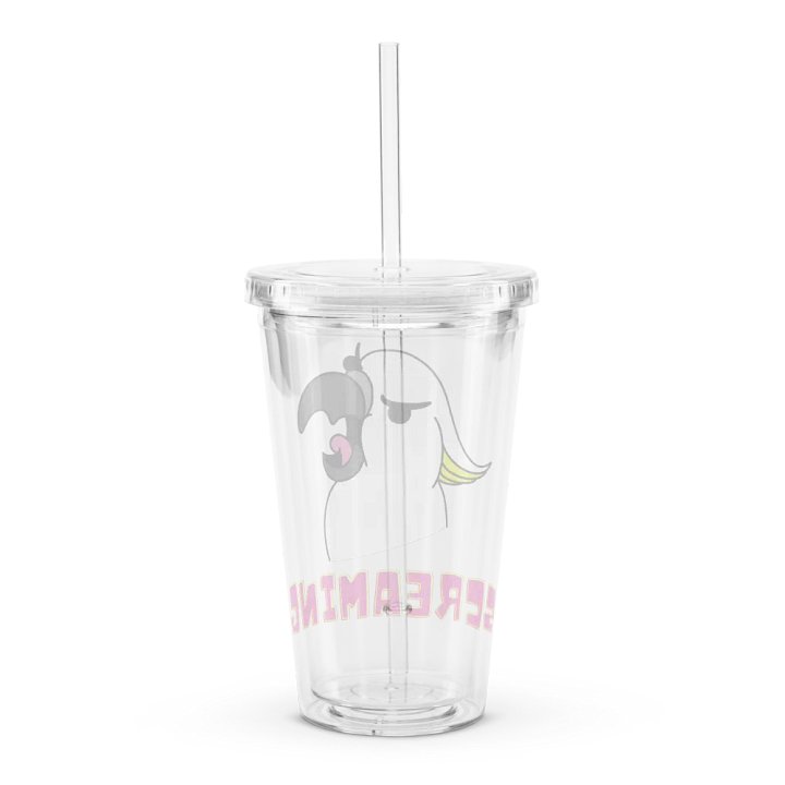 Screaming Cockatoo Clear Plastic Tumbler product image (2)