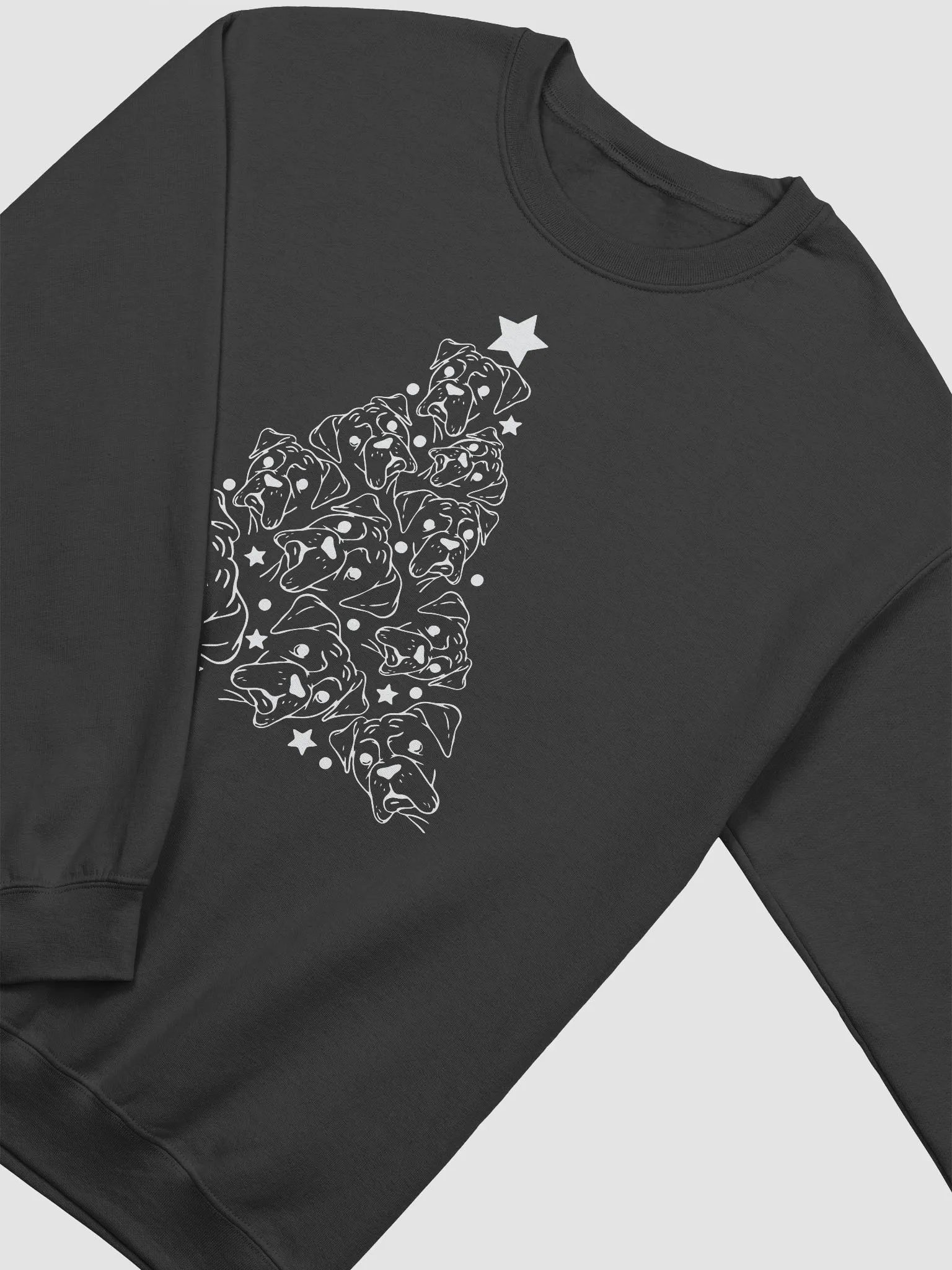Boxer Christmas Tree Sweatshirt Design for Boxer Paw-rents product image (4)
