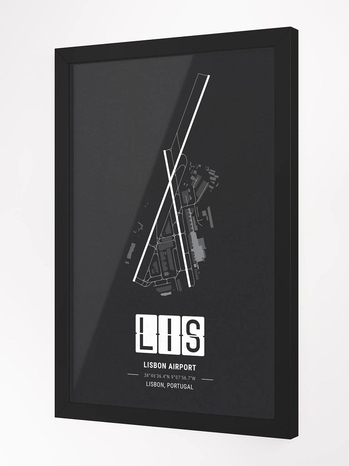 Framed Airport LIS Premium Map On Matt Paper product image (2)