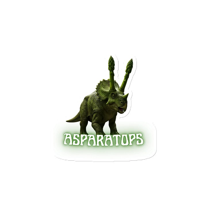 Asparatops - Triceratops and Asparagus Dinosaur Magnet product image (2)