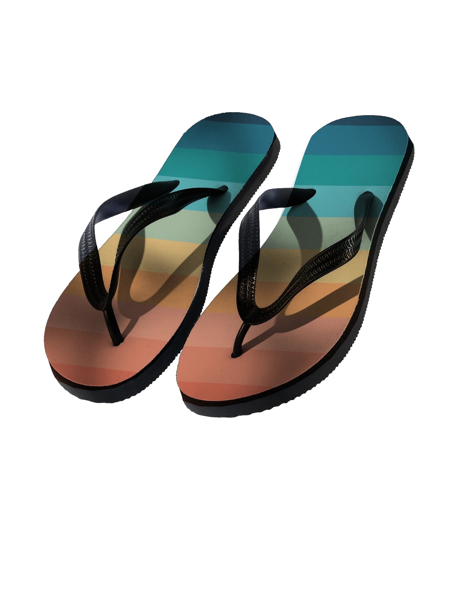 Sunset Stripes Flip-Flops product image (1)