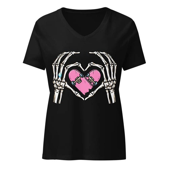 Skate heart Women's V-Neck Tee product image (1)