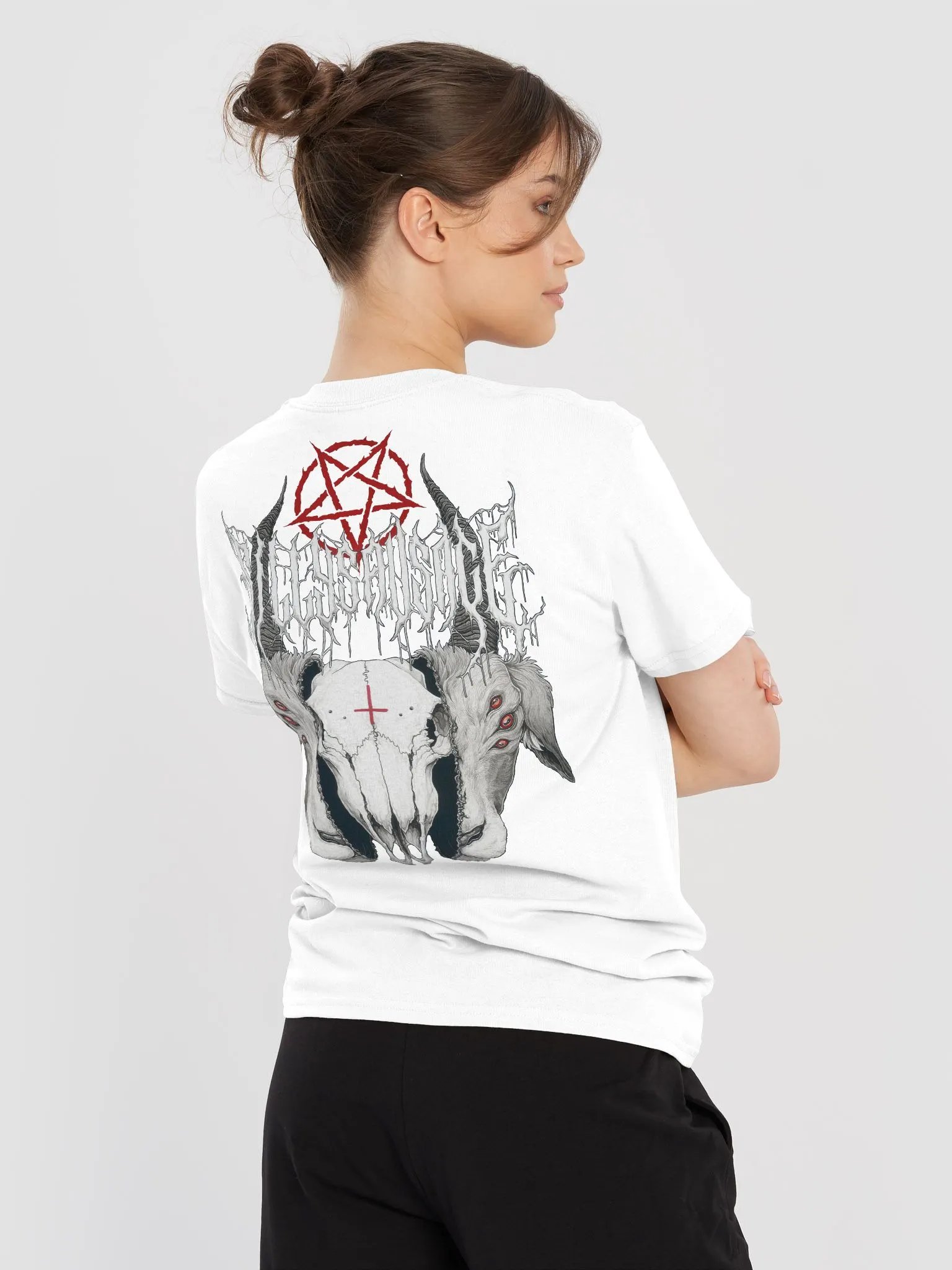 Sillysau5age Deathmetal T-Shirt (Black) product image (6)