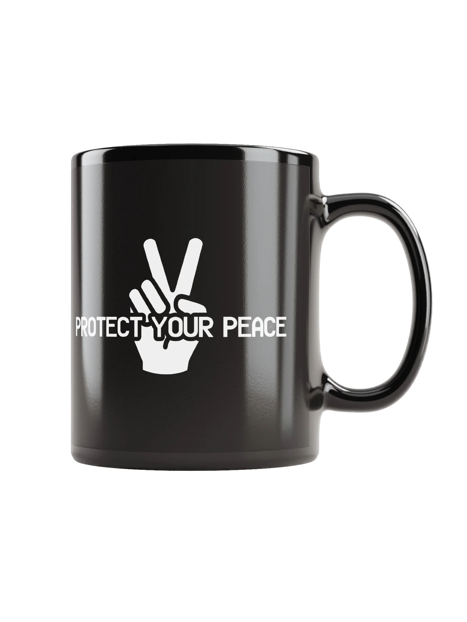 Protect Your Peace Black Mug product image (3)