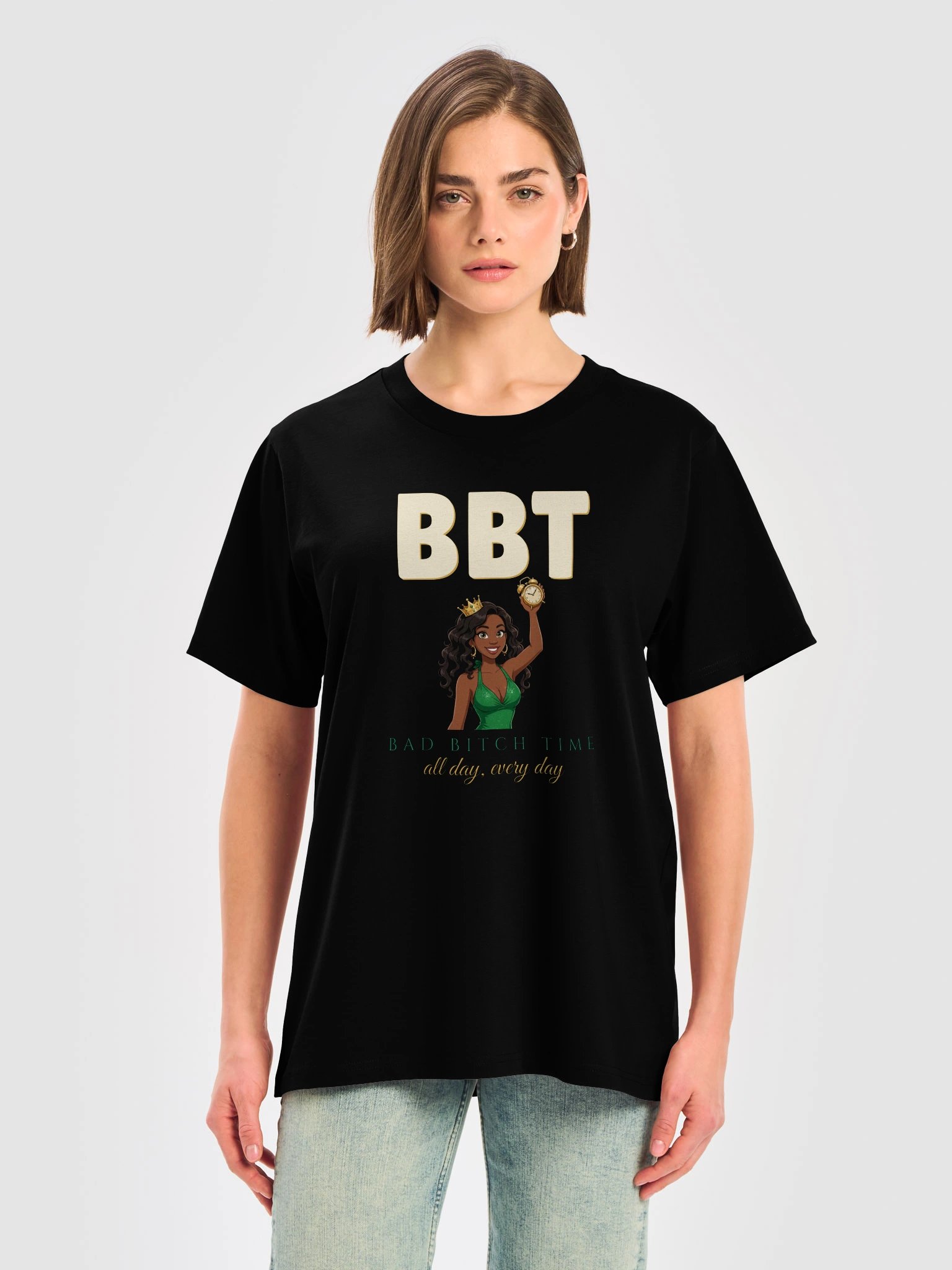 Bad Bitch Time Cartoon Tee product image (5)