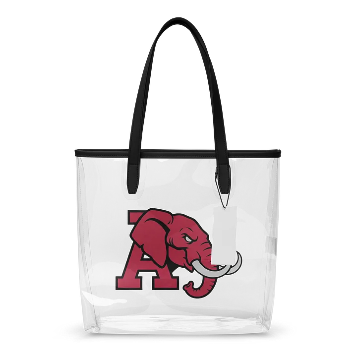 Crimson Elephant Clear Tote Bag product image (1)