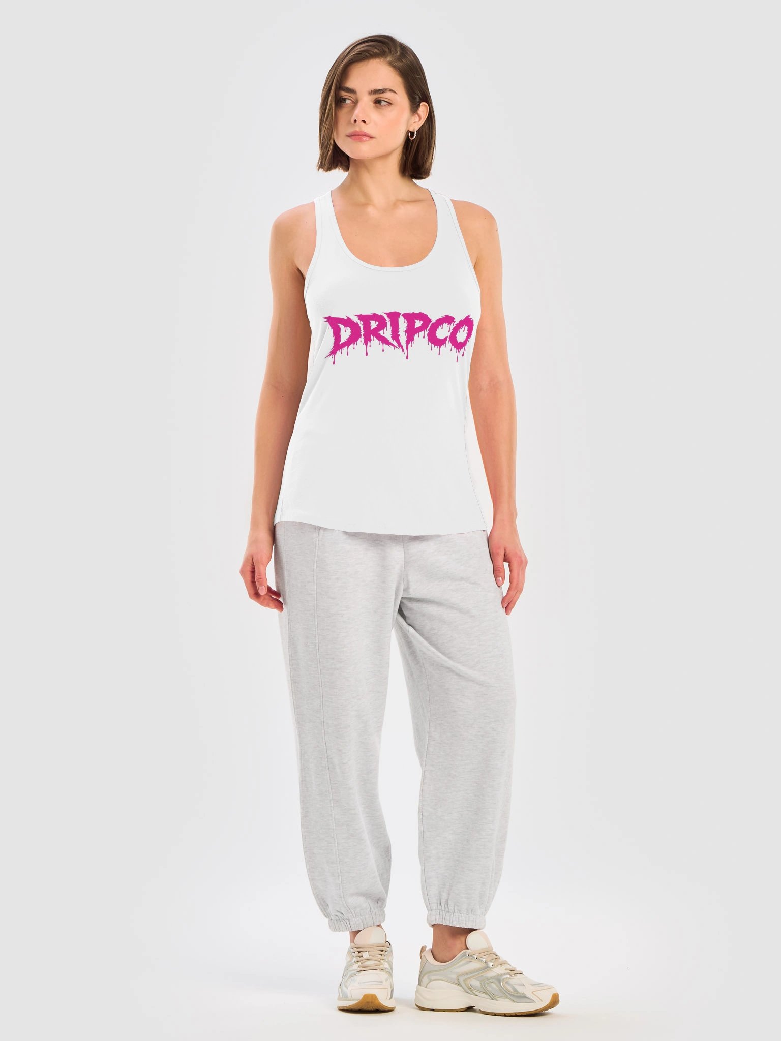 DRIPCO Pink Drip Graffiti Racerback Tank product image (2)
