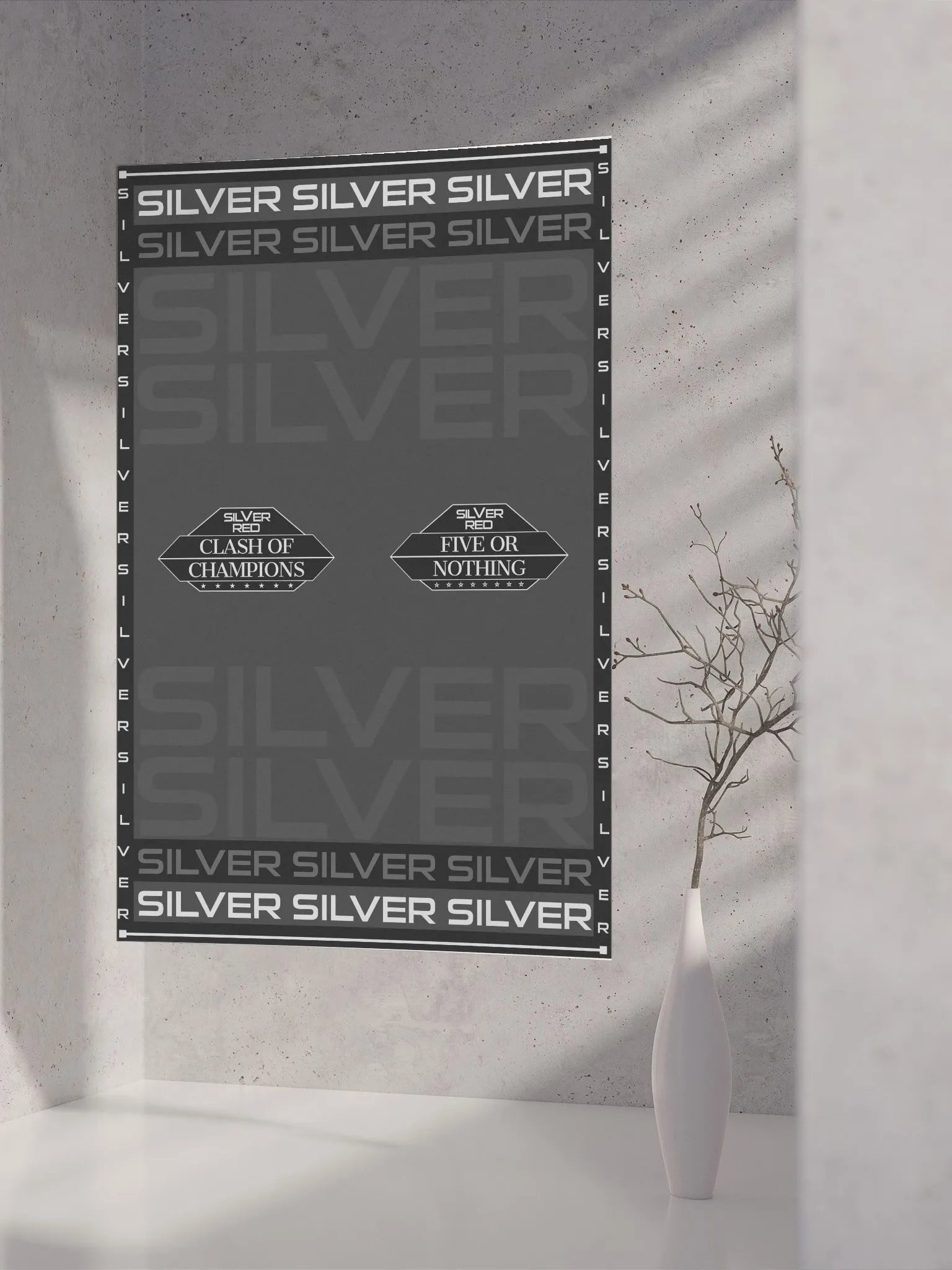 SILVER VS RED - ALL IN SILVER (poster) product image (4)