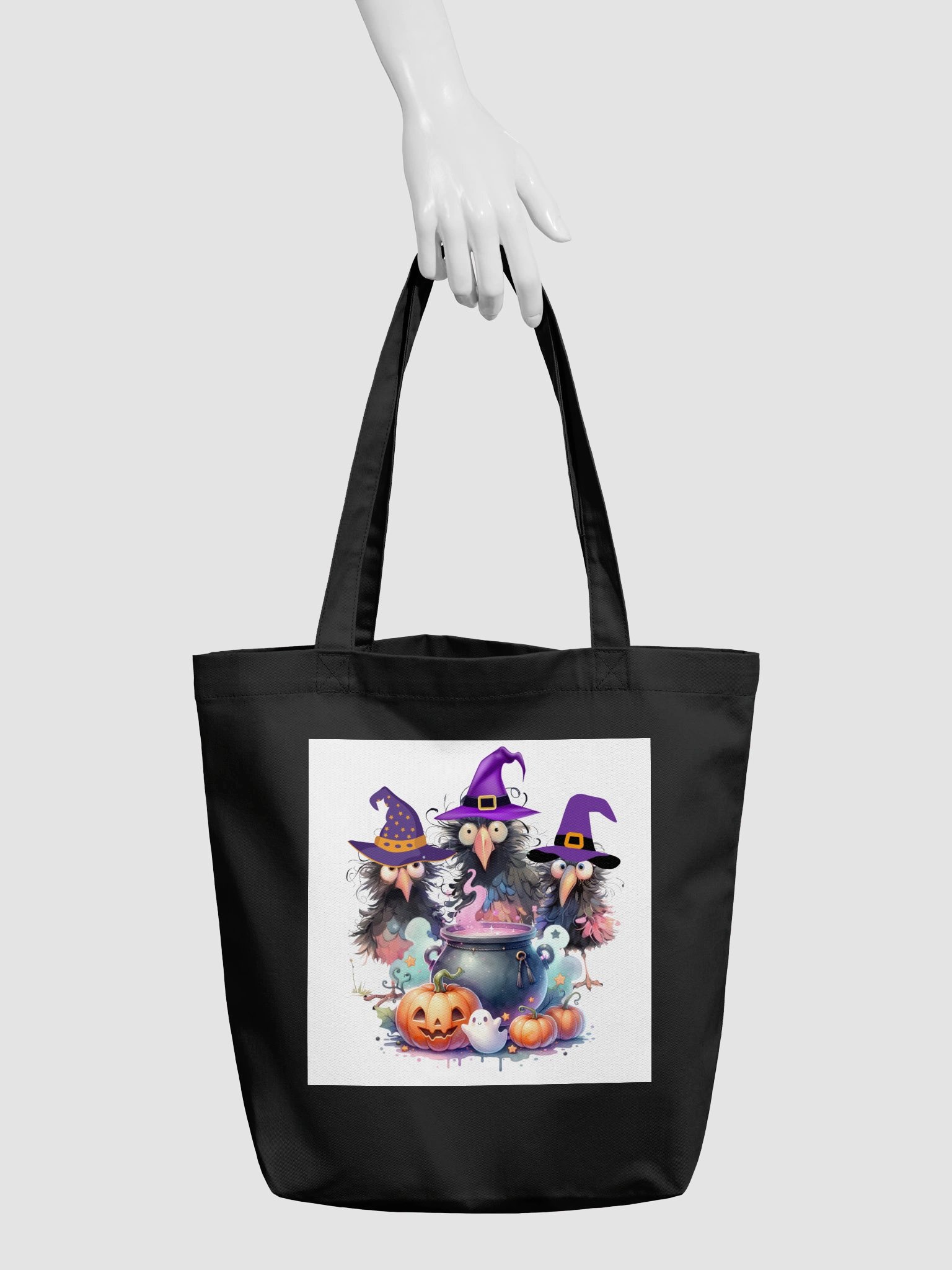Halloween Witch Bird Tote Bag product image (5)