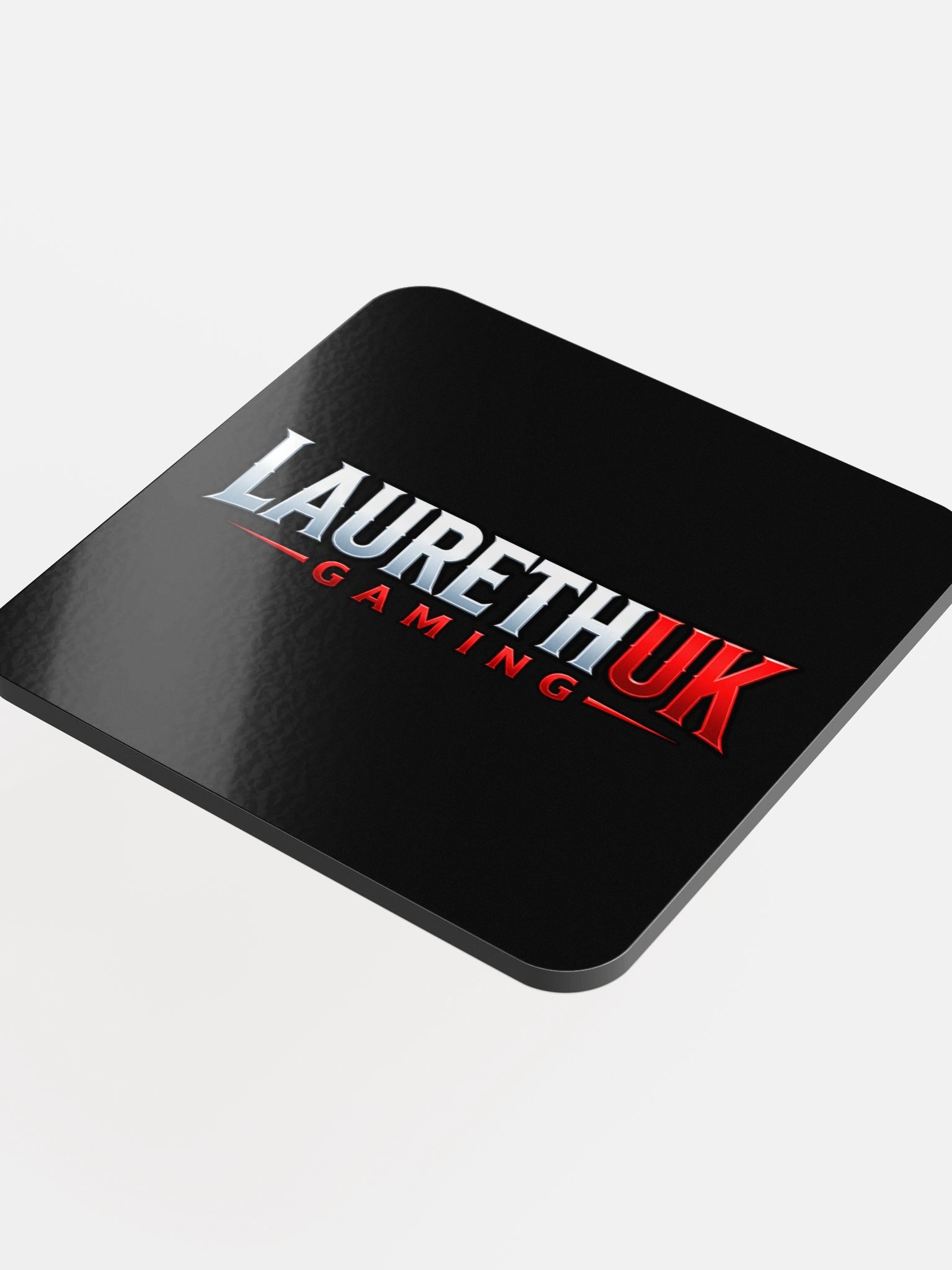 LaurethUK Gaming Logo Coaster (Black) product image (4)
