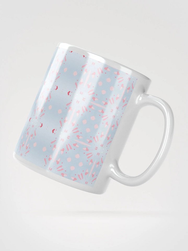 Pink Splashes & Red Hearts Ceramic Mug product image (2)