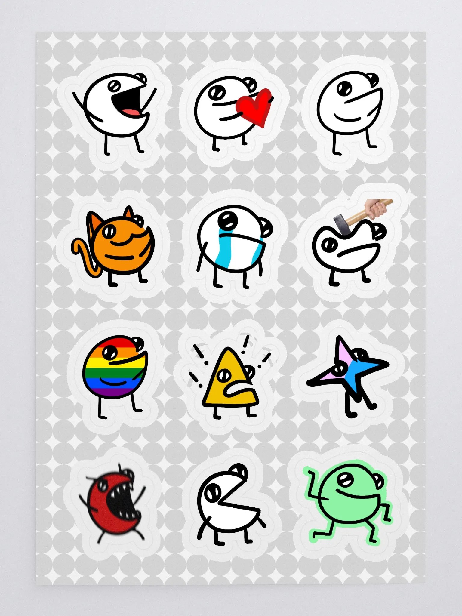 「Emote」 Sticker Sheet product image (3)