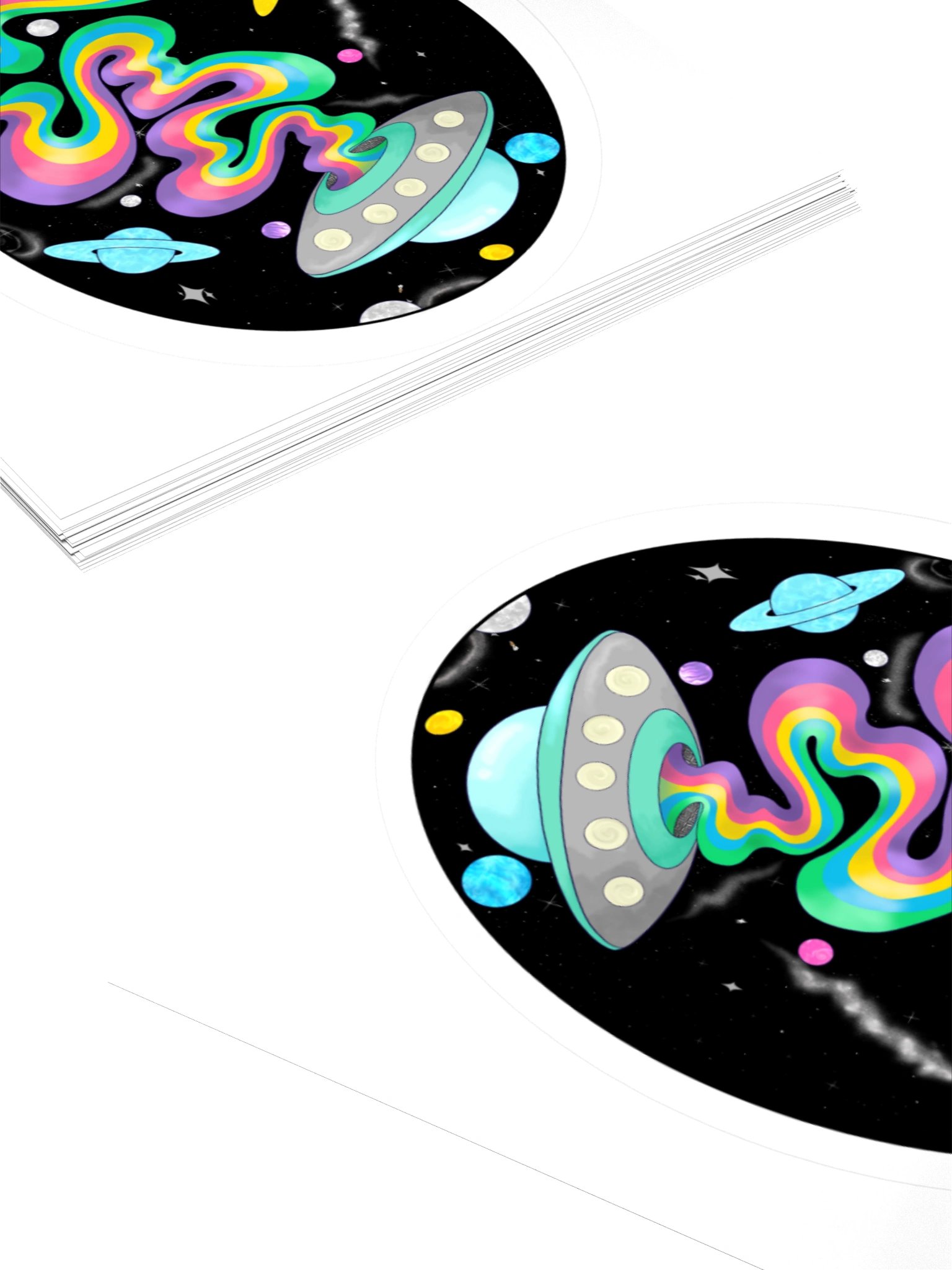 Retro Spaceship - Oval product image (11)