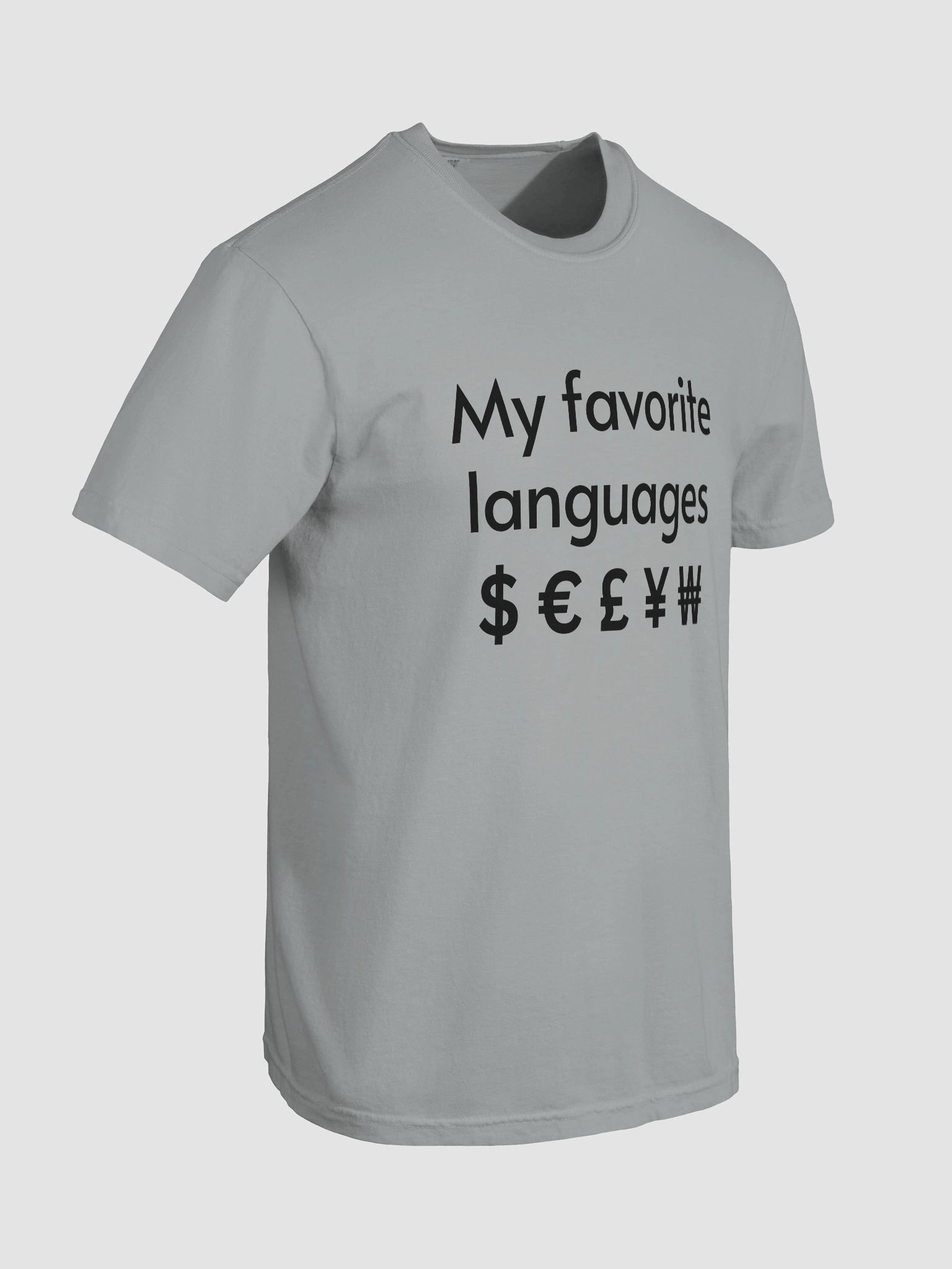 My Favorite Languages T-shirt product image (5)