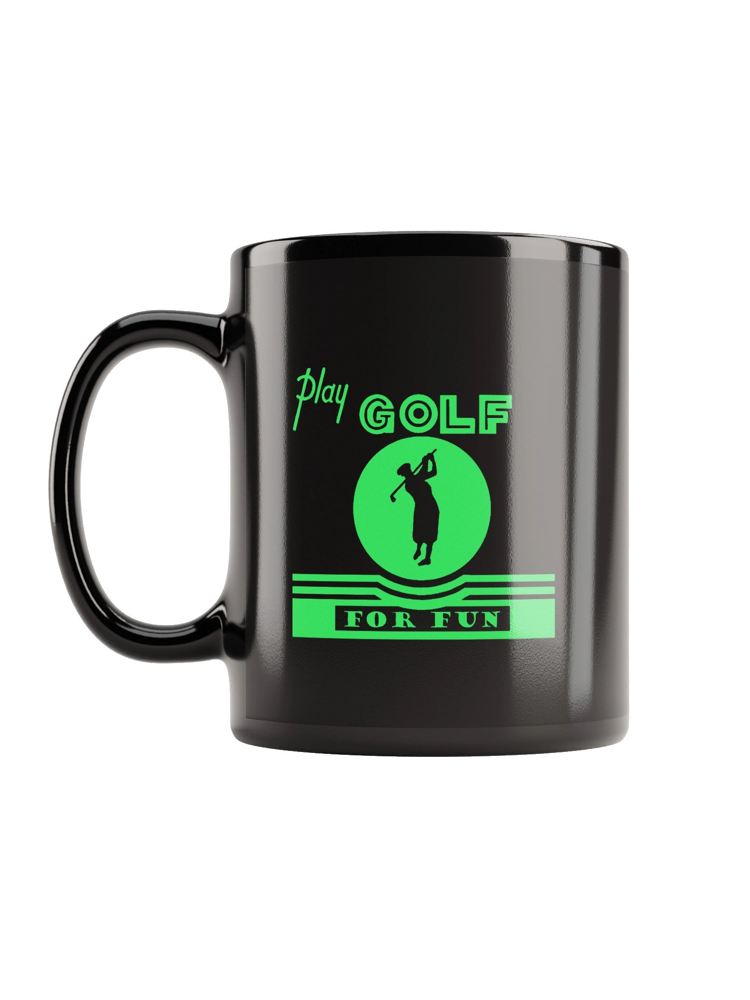 'Golf for Fun' Black Mug product image (2)