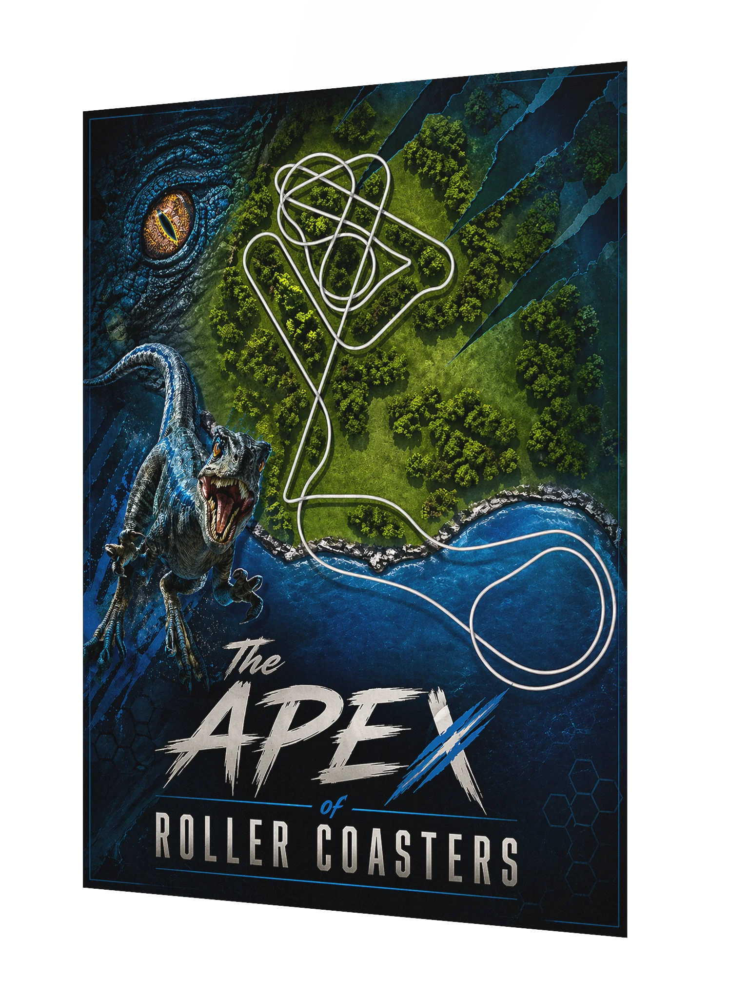 The Apex of Roller Coasters - Veloci inspired poster - 18x24" product image (2)