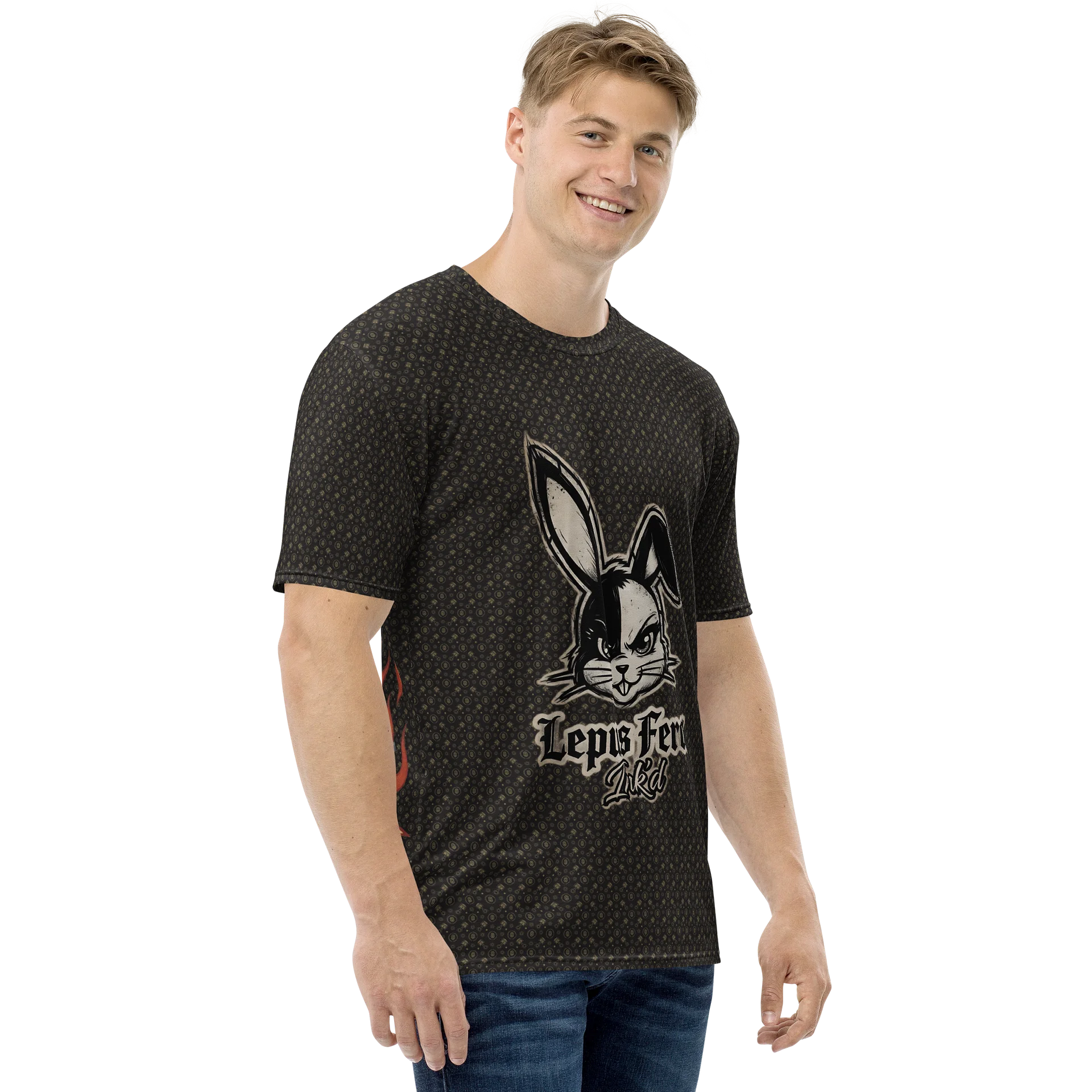 Lepus Ferox — Rider Hare Allover Tee product image (4)
