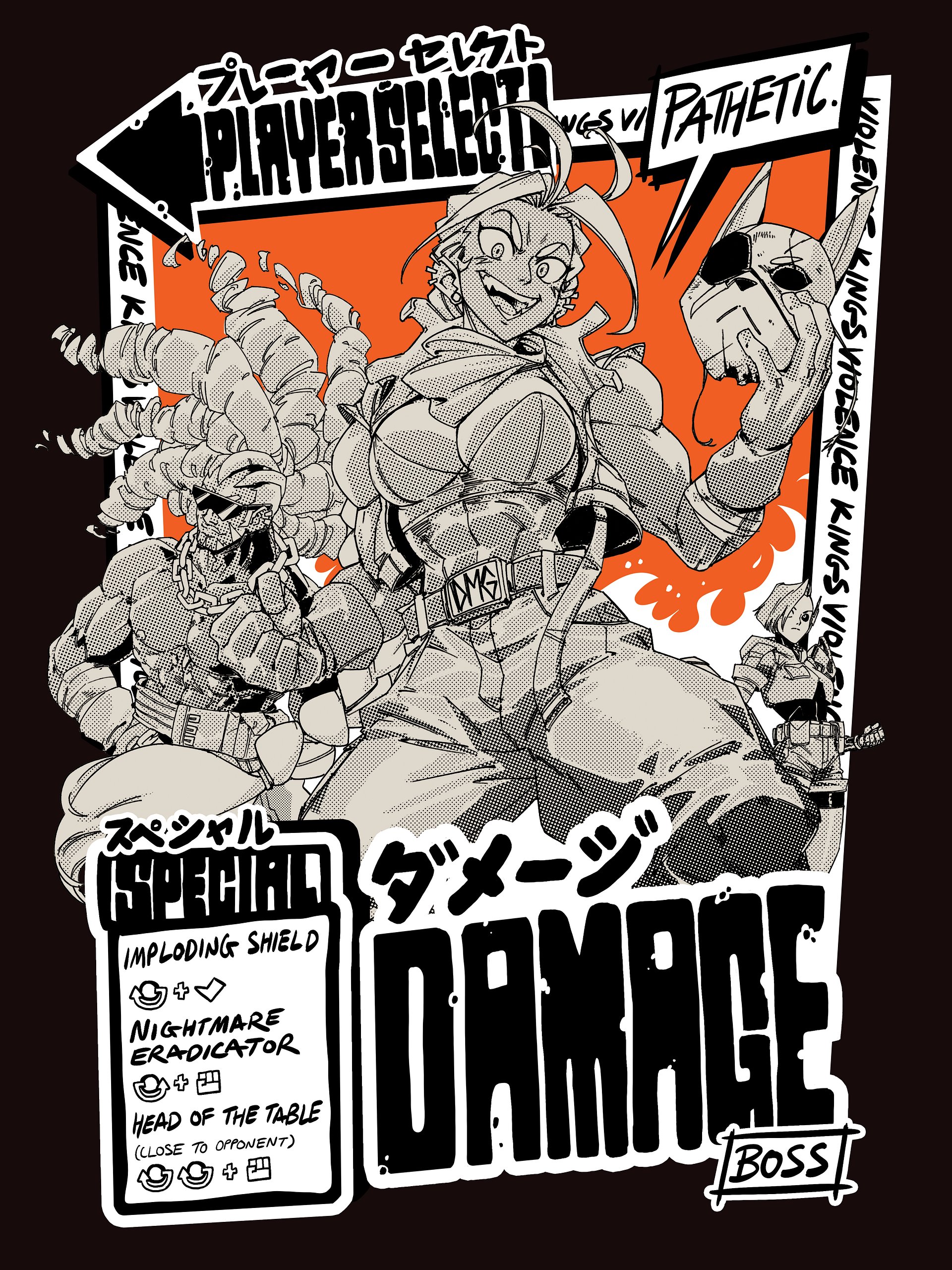 DAMAGE Character Select Tee product image (3)