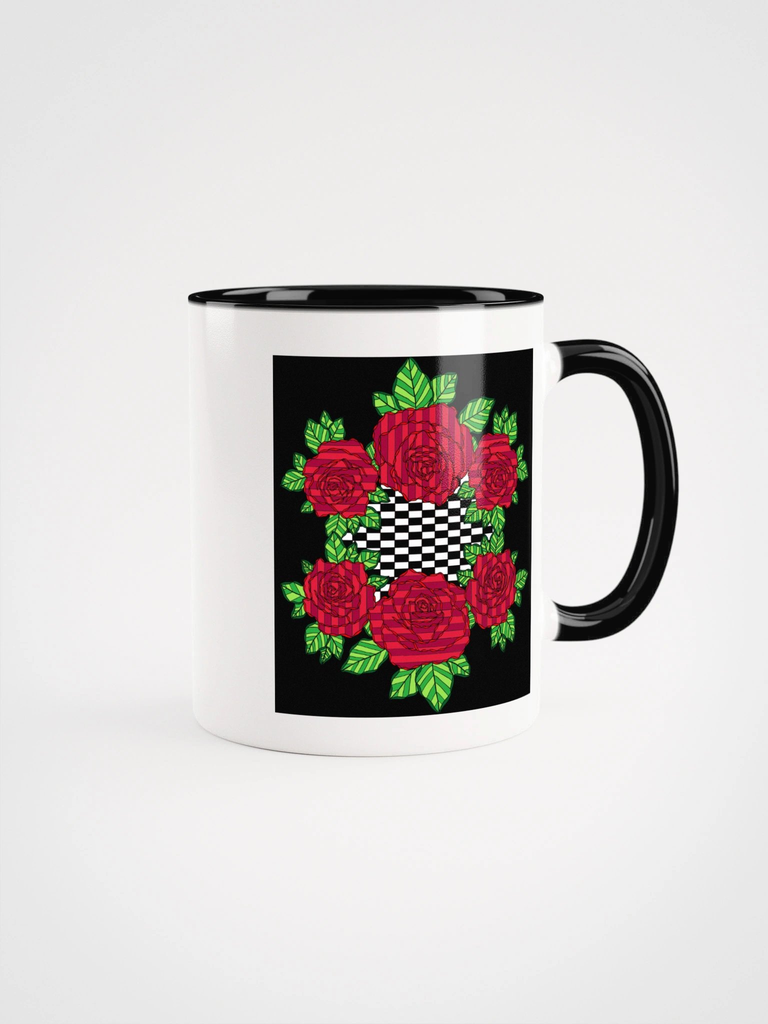 Ceramic Mug w/ Colors (Rose-Black) product image (6)