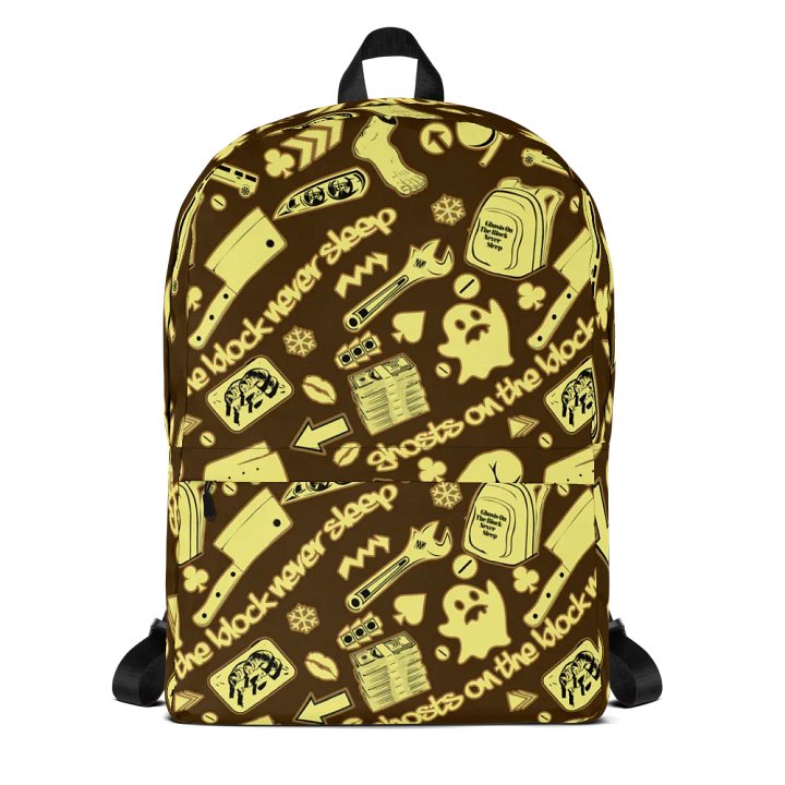 A8M - Ghosts On The Block Never Sleep Bookbag (Drizzle December) product image (1)