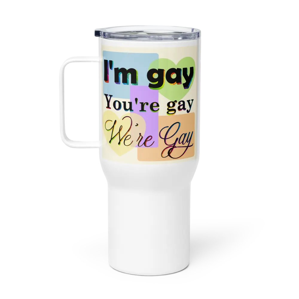 We're Gay Insulated Cup with Handle product image (3)