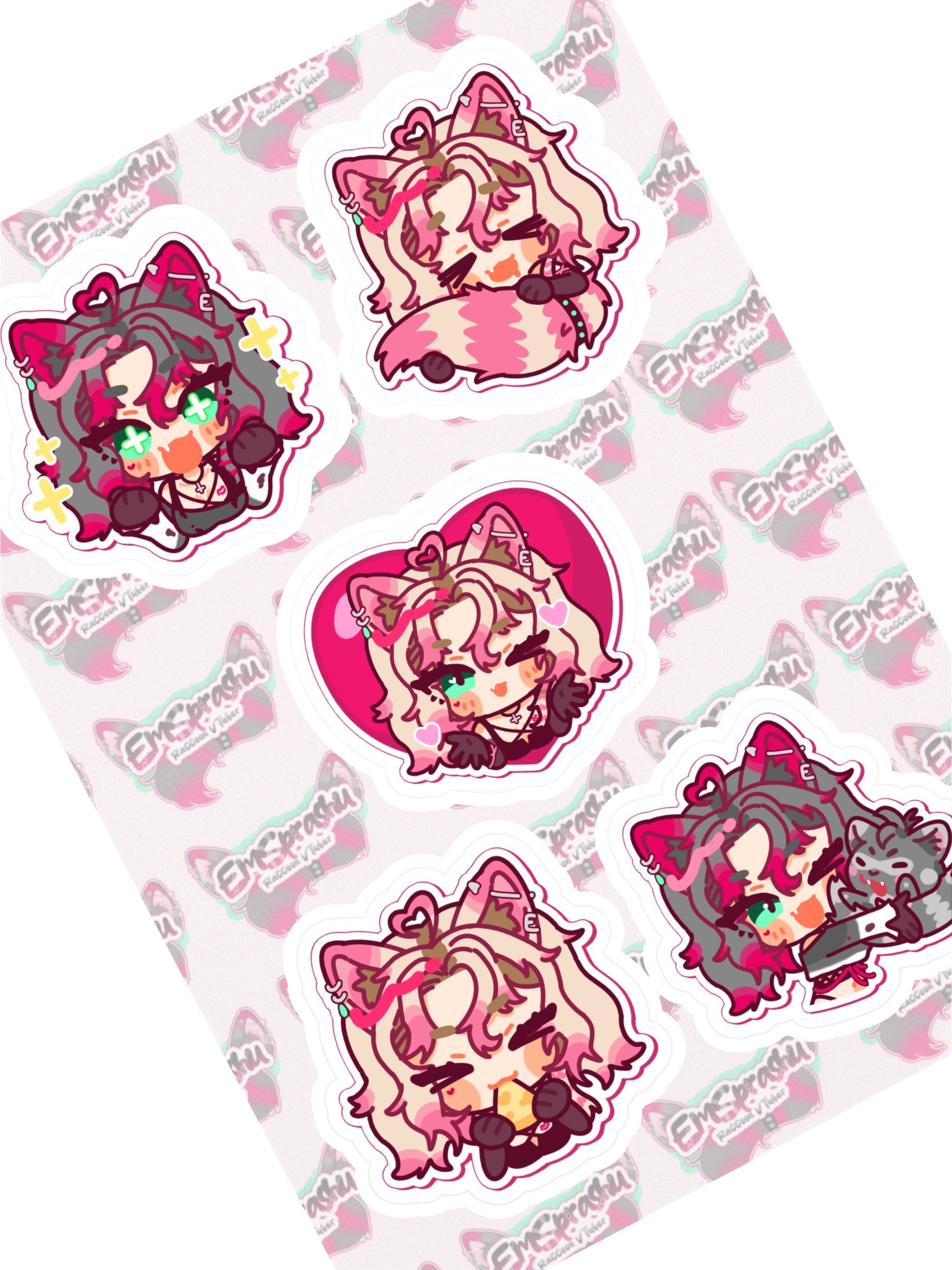 Racc-tastic stickies | Kiss Cut Sticker Sheet V2 product image (1)