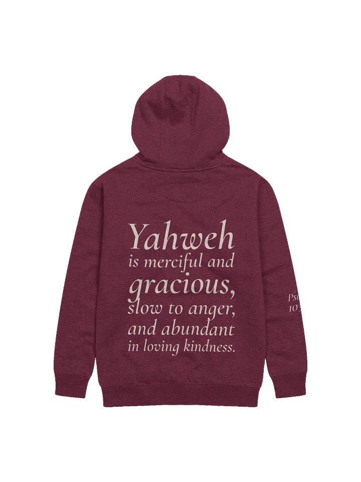 Merciful & Gracious Hoodie – Psalm 103:8 \| By Grace Capsule product image (2)