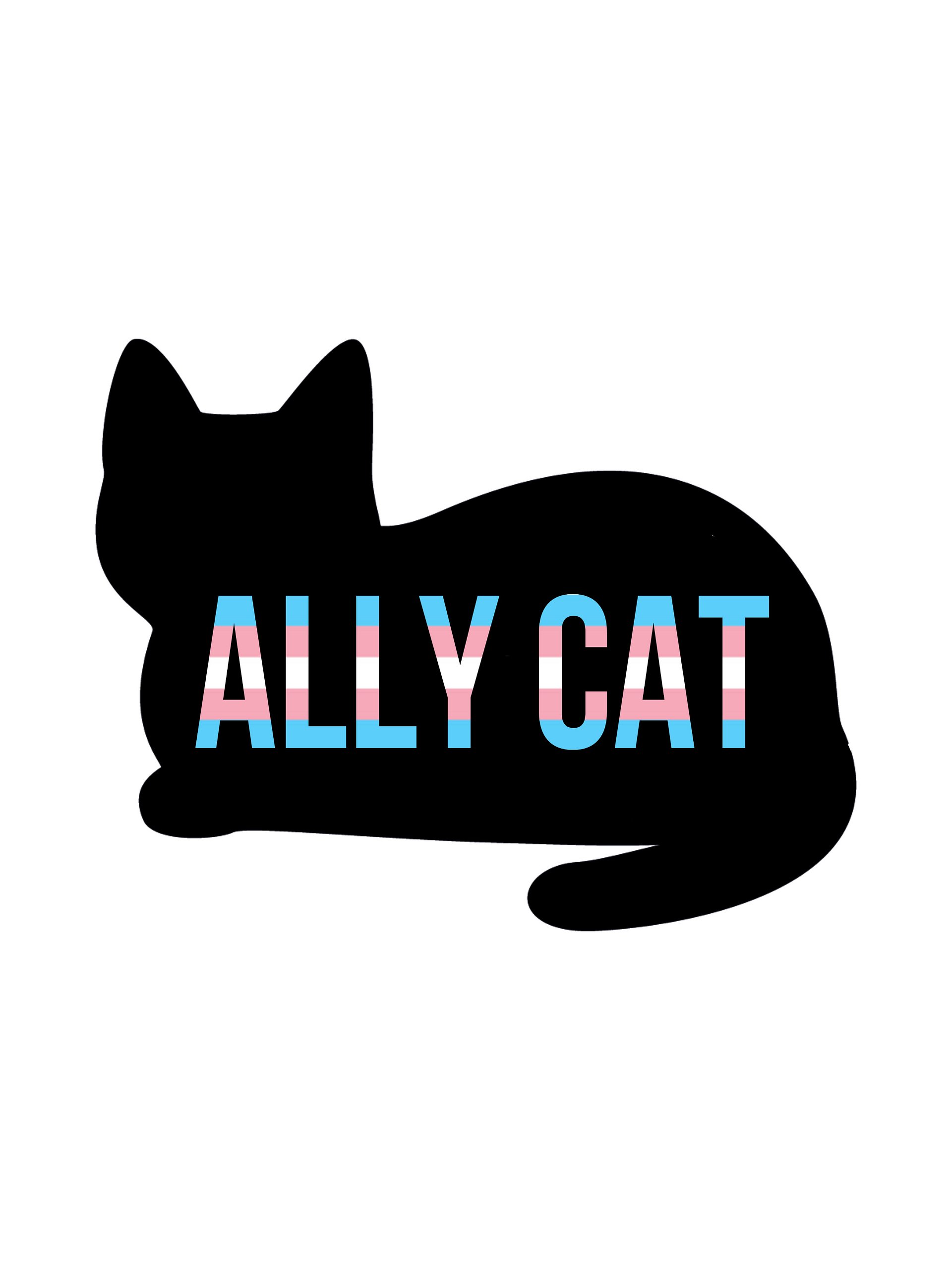 Trans Ally Cat sticker product image (1)