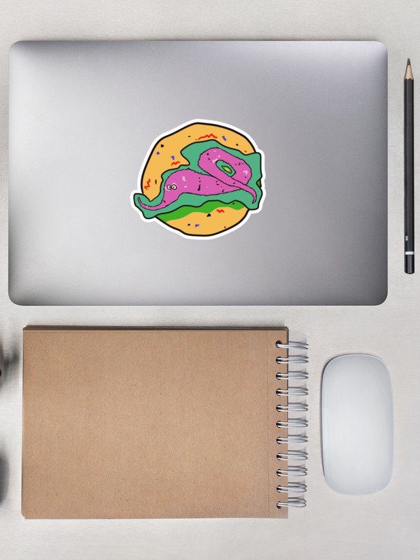 Vaporworm bubble free stickers product image (1)