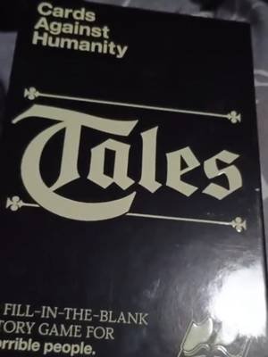 Date night? Have a little fun and get Tales by Cards Against Humanity! We had so much fun just laughing and reading the f'ed up stories we created. Highly recommend for any date night! #cardsagainsthumanity #tales #datenight 