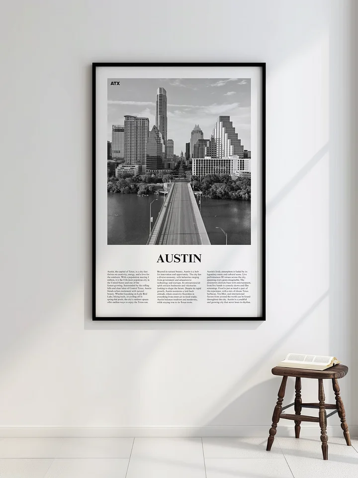 Austin 02 Newspaper Poster | Framed product image (2)