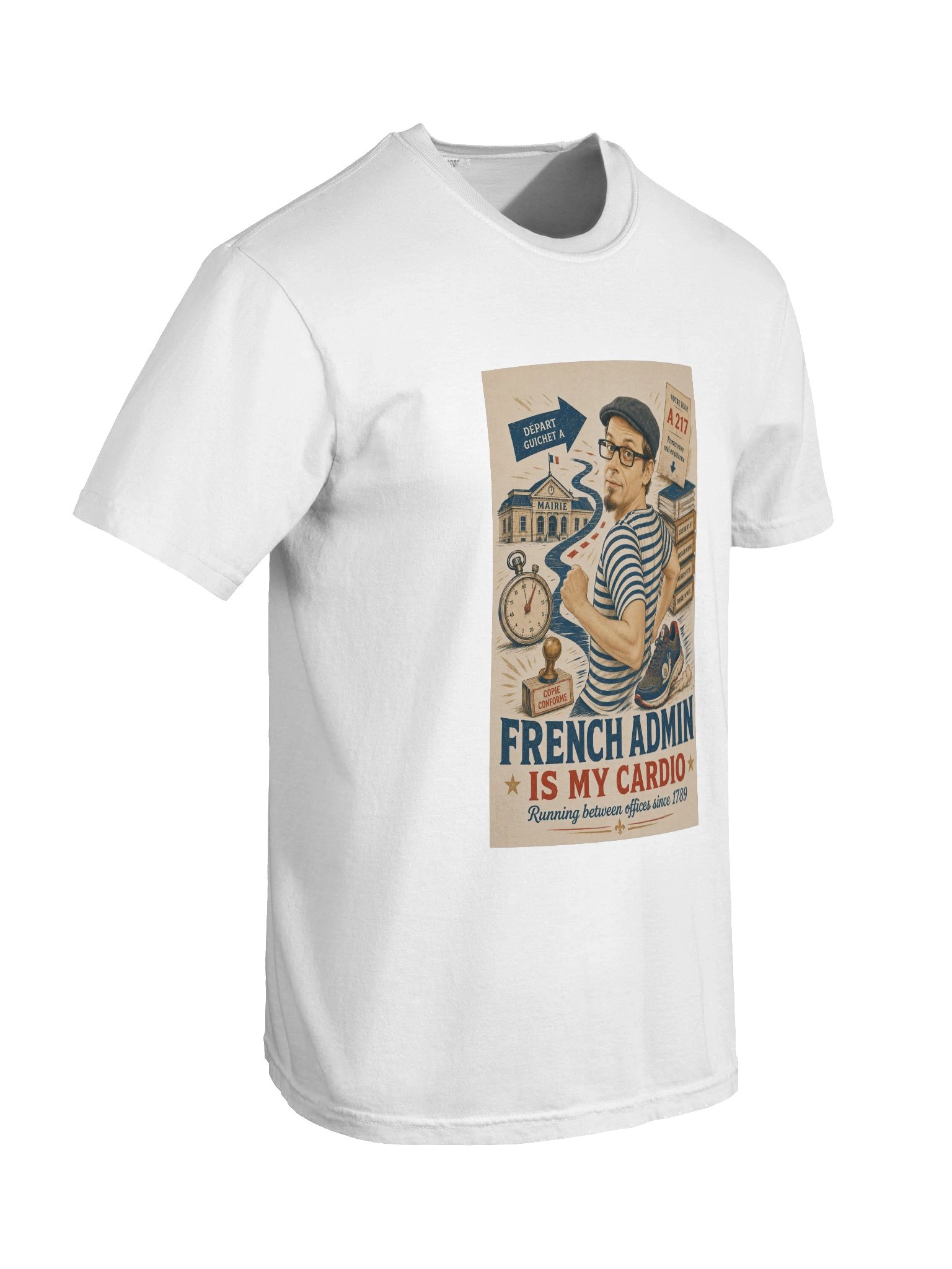 French Admin Is My Cardio Tee product image (6)