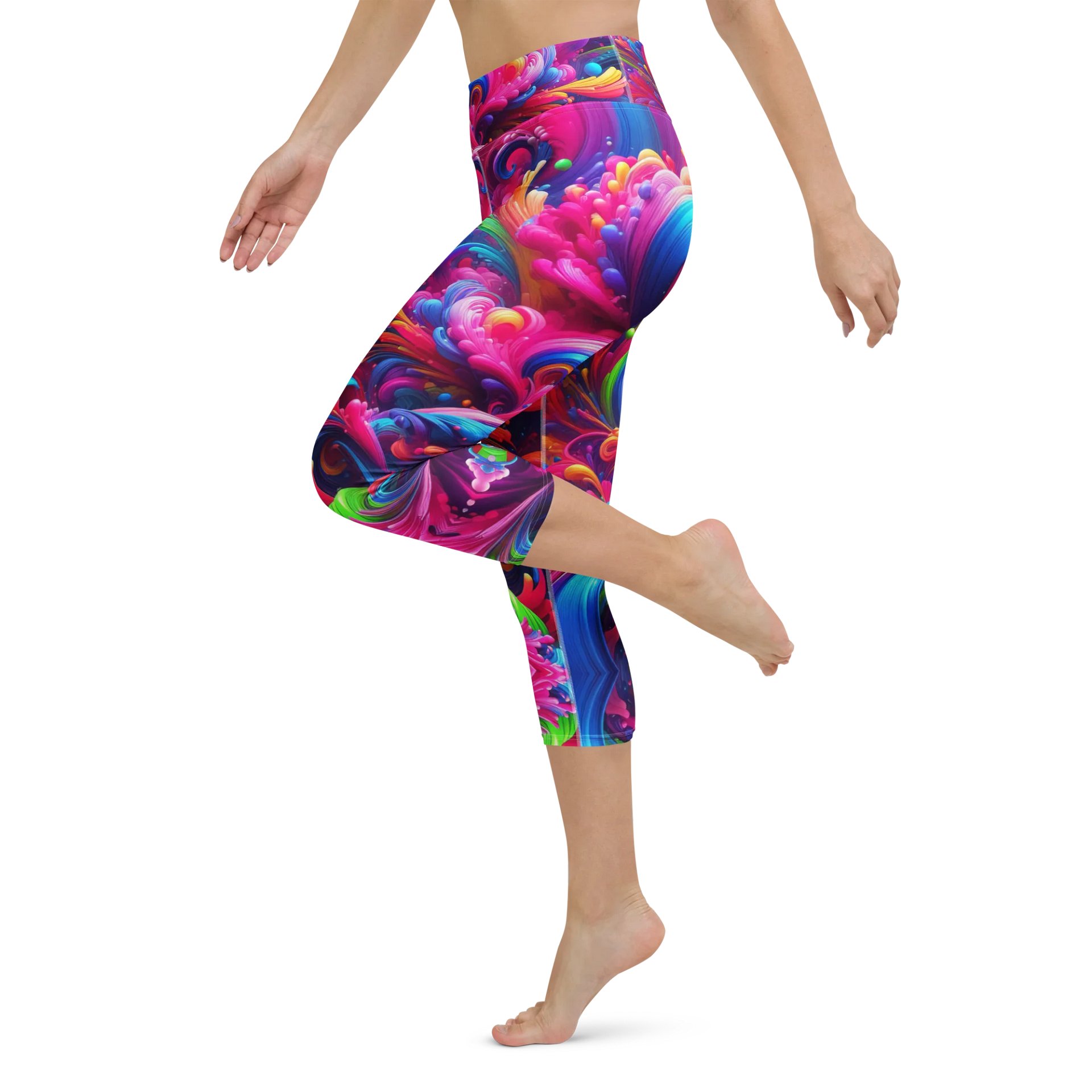 Swirling Energy Yoga Capri Leggings product image (5)