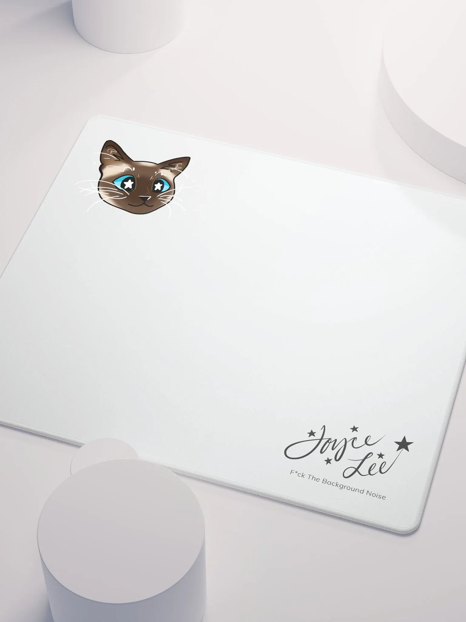 Bean the Siamese Cat Mousepad (White) product image (3)