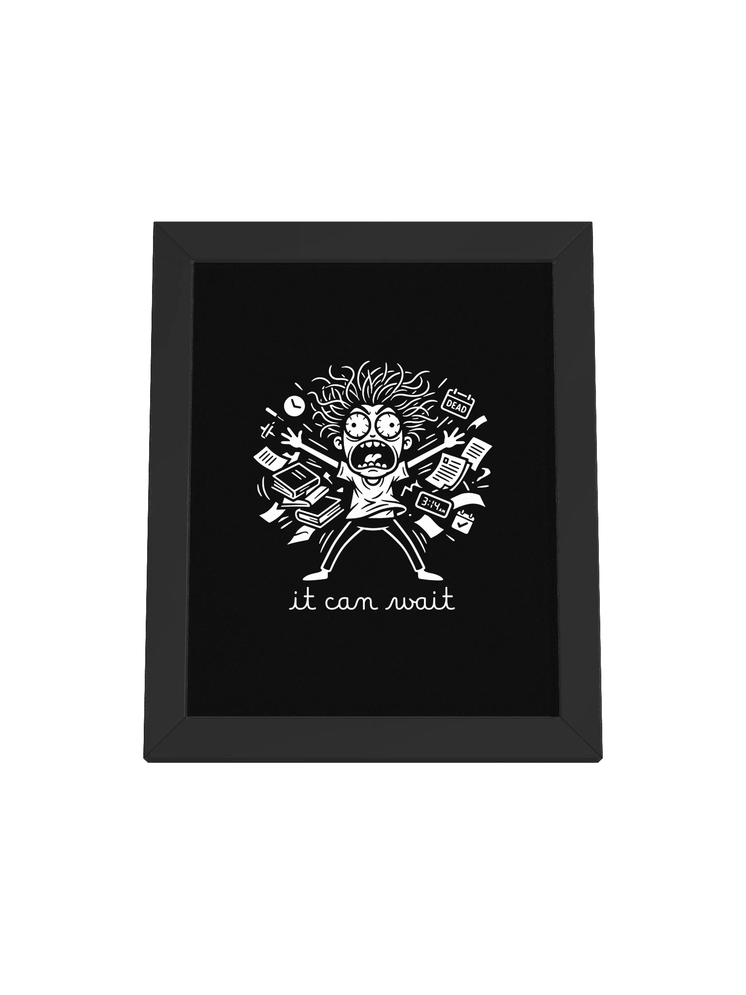 Night Anxiety Poster – It Can Wait Overthinking Wall Art product image (7)