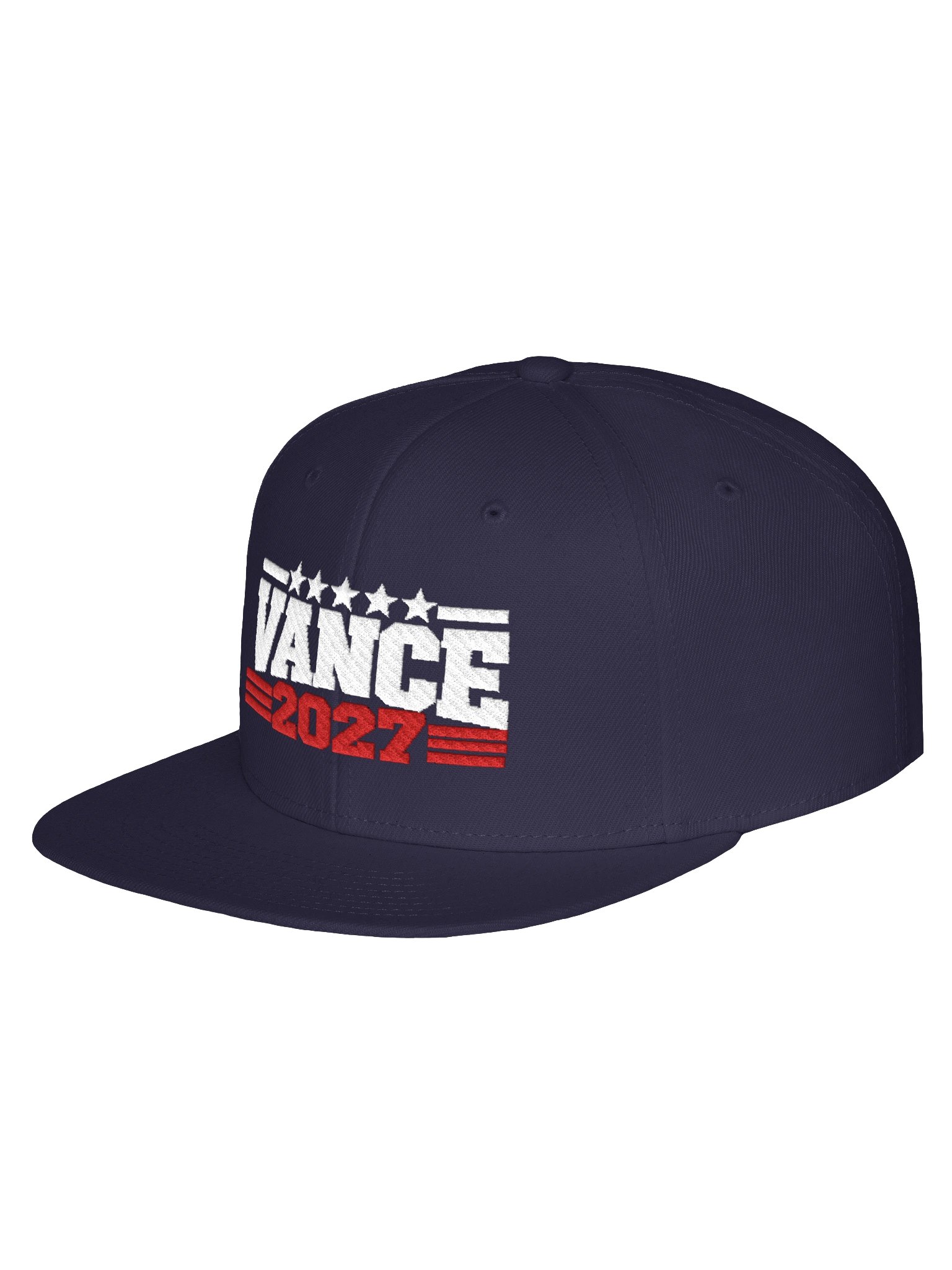 VANCE 2027 Navy Blue Embroidered Snapback. product image (2)
