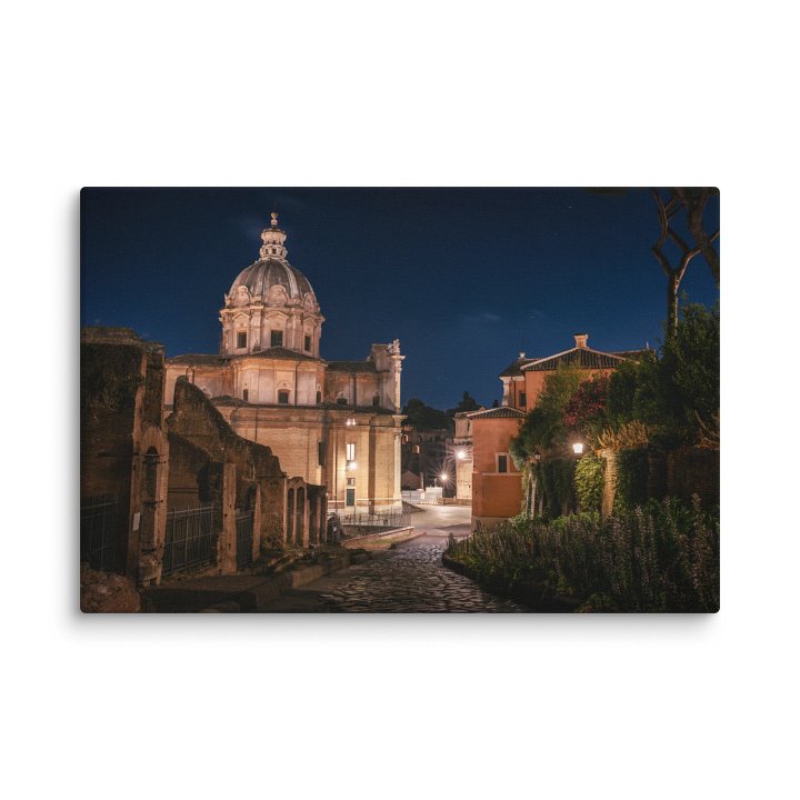 Via dei Fori Imperiali in the Quiet Hours, Rome, Italy Canvas Print product image (1)