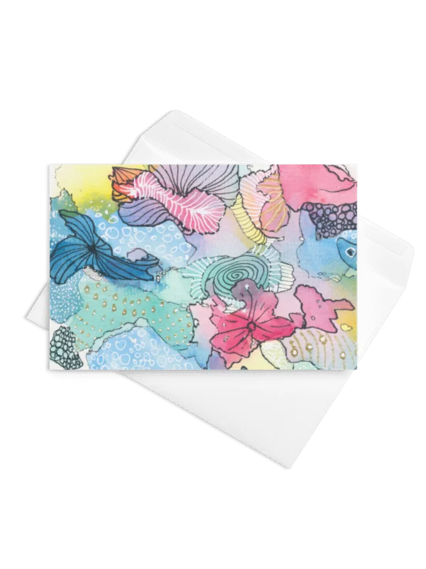 Abstract Dots & Lines Blank Card product image (1)