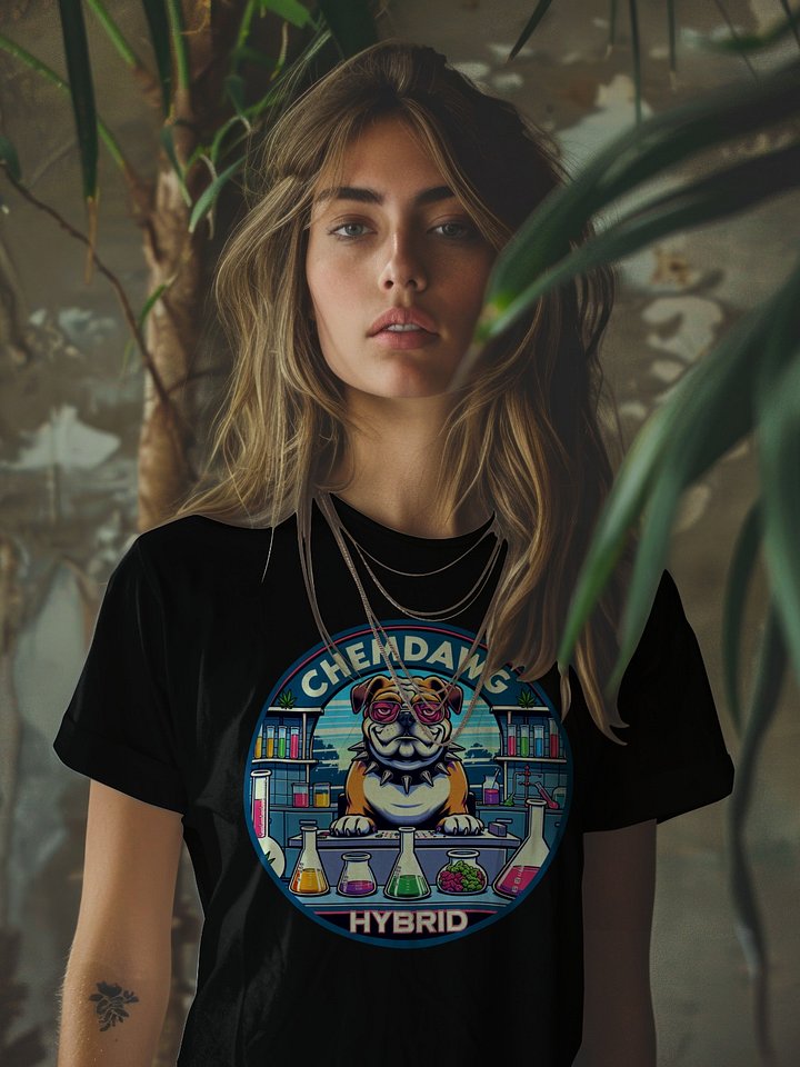 Chemdawg Hybrid Bulldog – Cannabis Strain Weed Art for Stoners - T-Shirt product image (2)