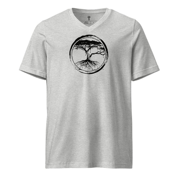 ONE KING Rooted IV V-Neck Tee black print product image (5)