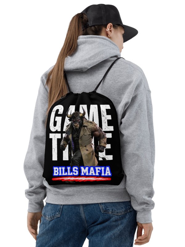 Game Time Collection | Buffalo | Drawstring Backpack product image (1)