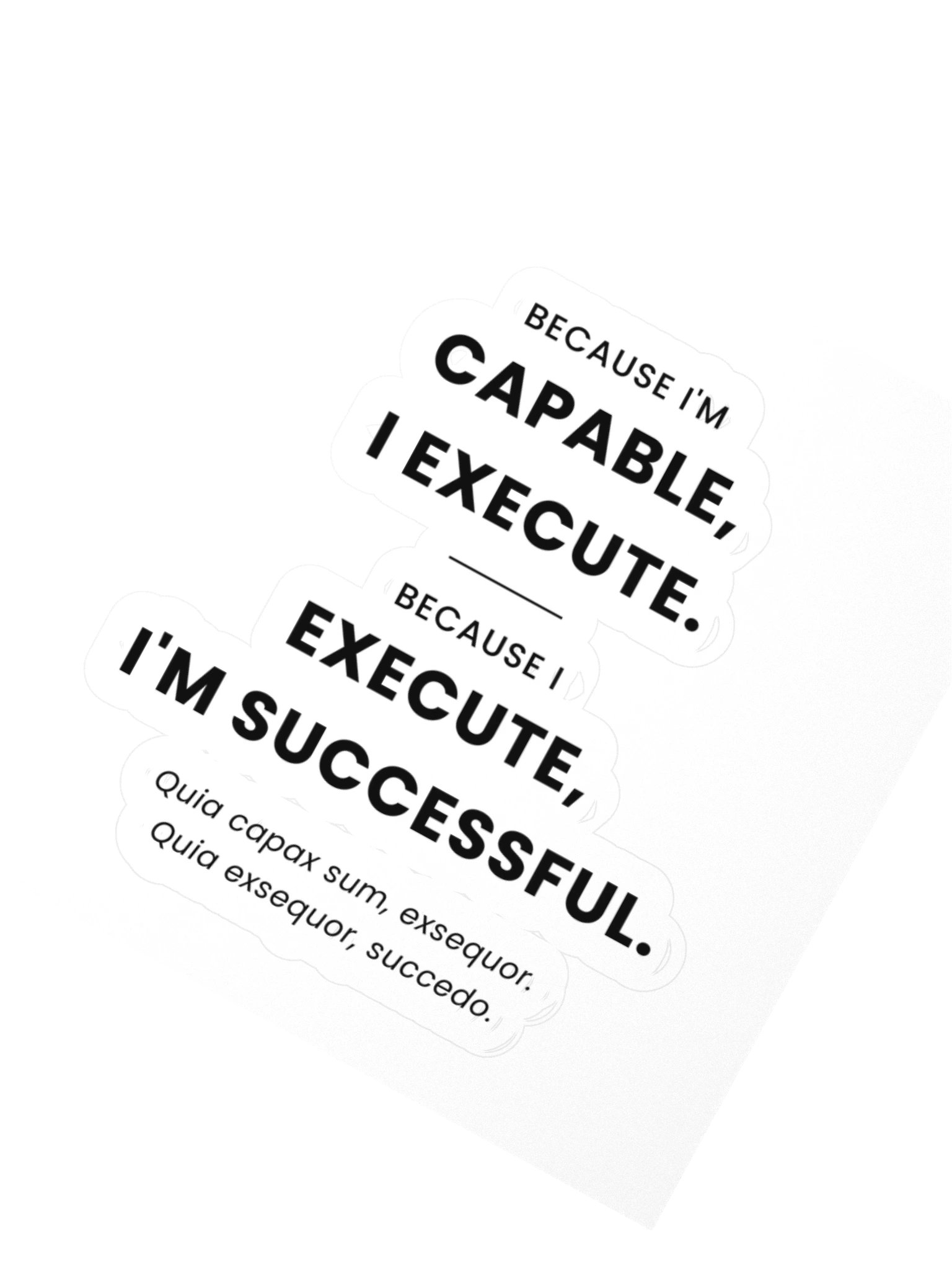 Capable. Execute. Succeed. — Creed Sticker product image (2)