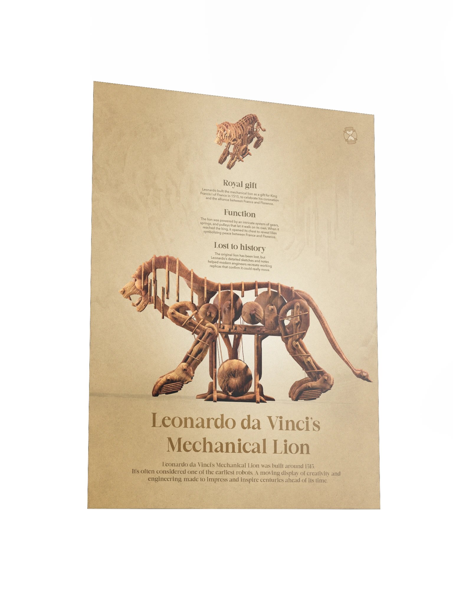 Leonardo da Vinci's Lion (Unframed poster) product image (5)