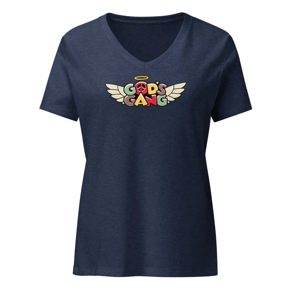 God's Gang | Women's Relaxed V-Neck T-Shirt product image (25)