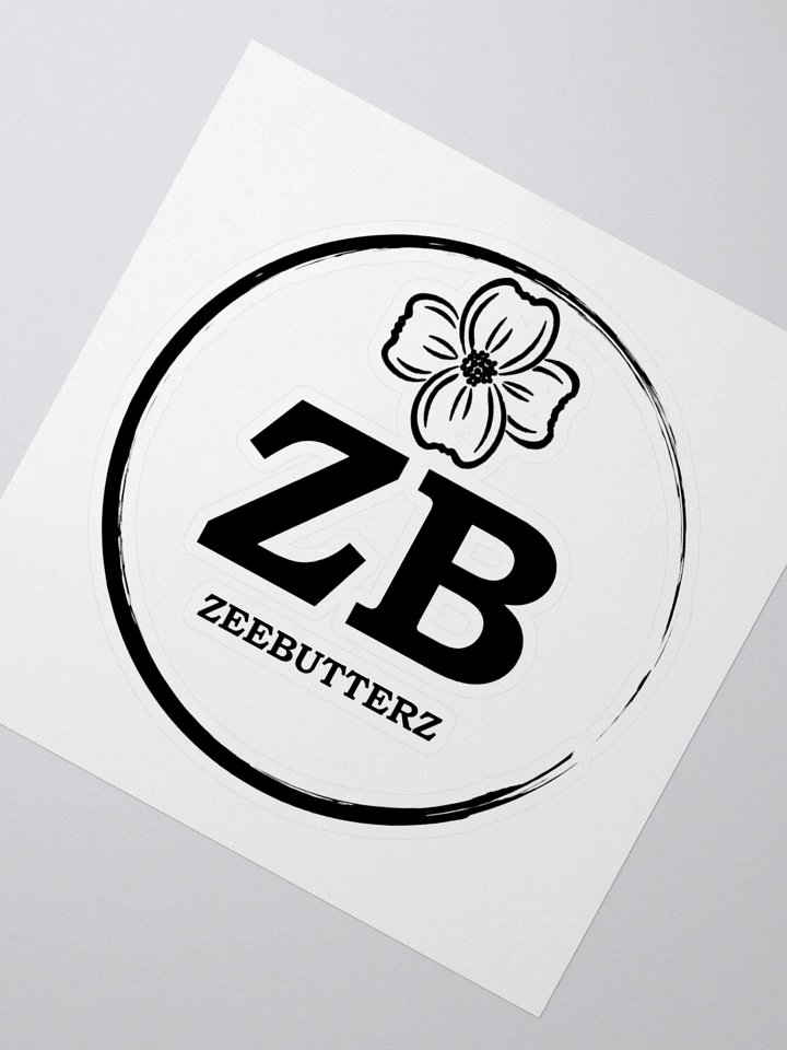BUTTERZ logo black sticker product image (6)