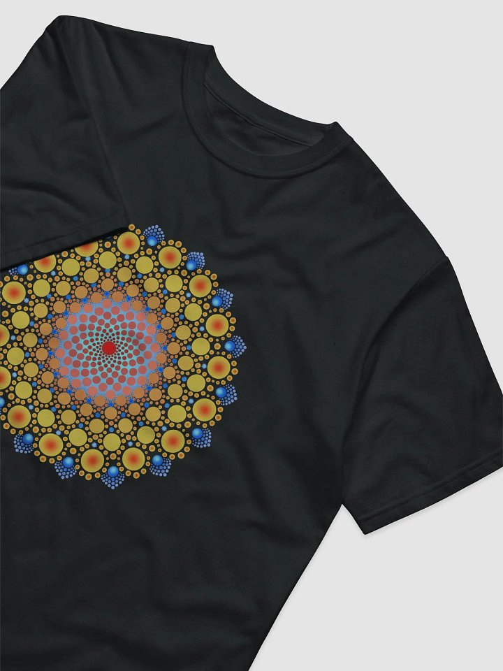 Orange Sunflower Mandala Unisex Organic T-Shirt product image (2)